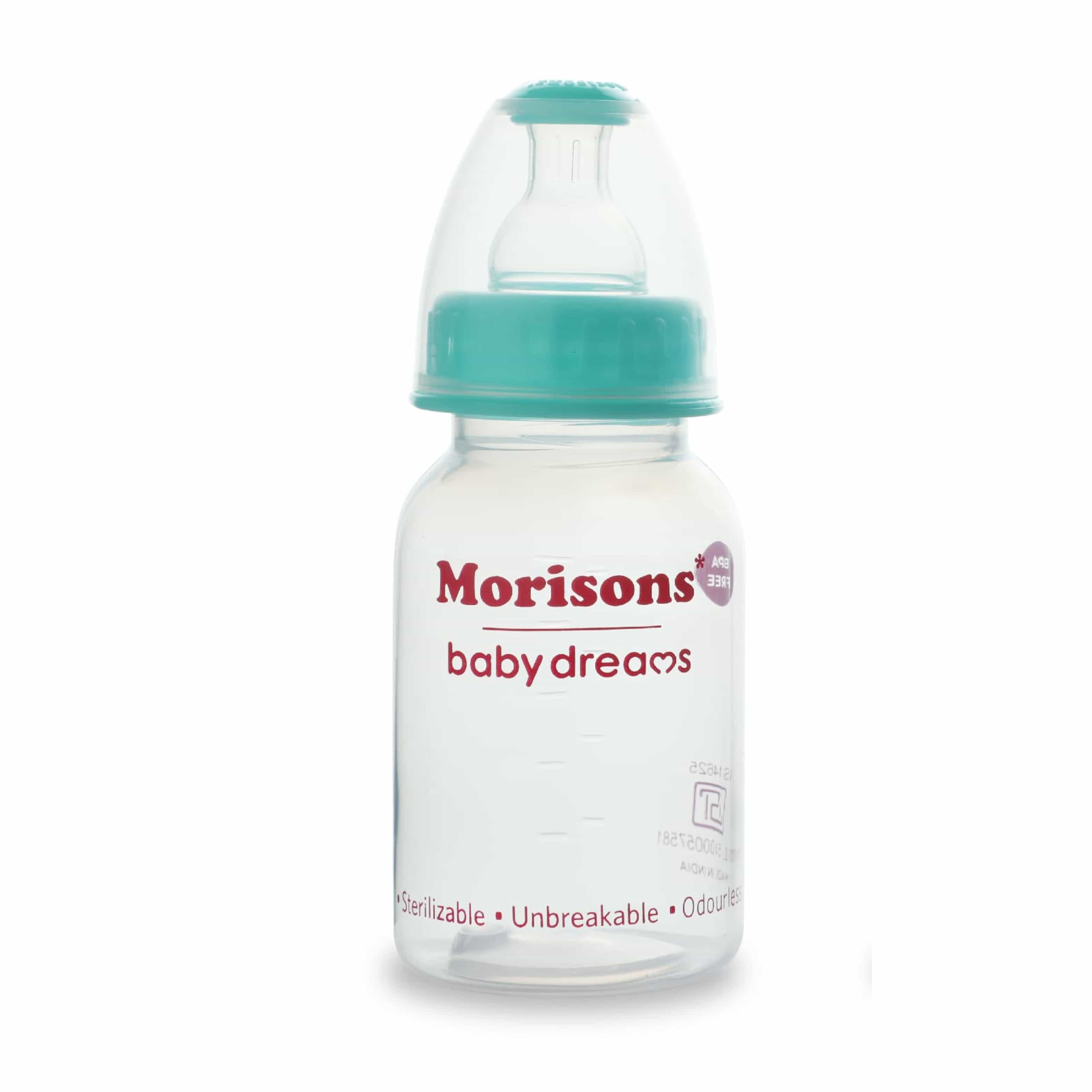 Morisons Feeder Bottle Regular 125ml [1x12x10] (INR 109|NPR 174.40) 1