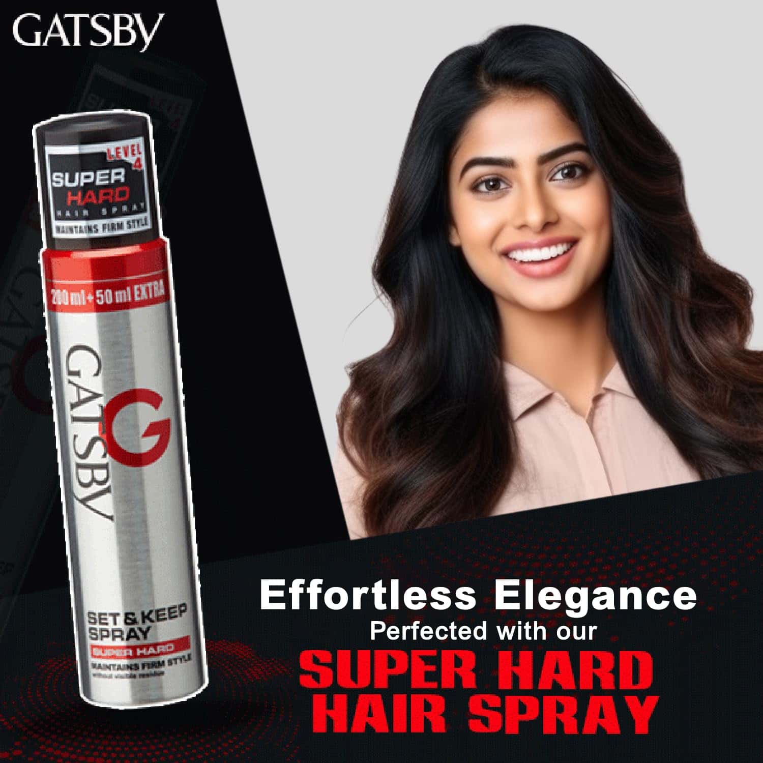 Gatsby Set & Keep Spray 250ml Super Hard (Silver) [1X6X12] view 4