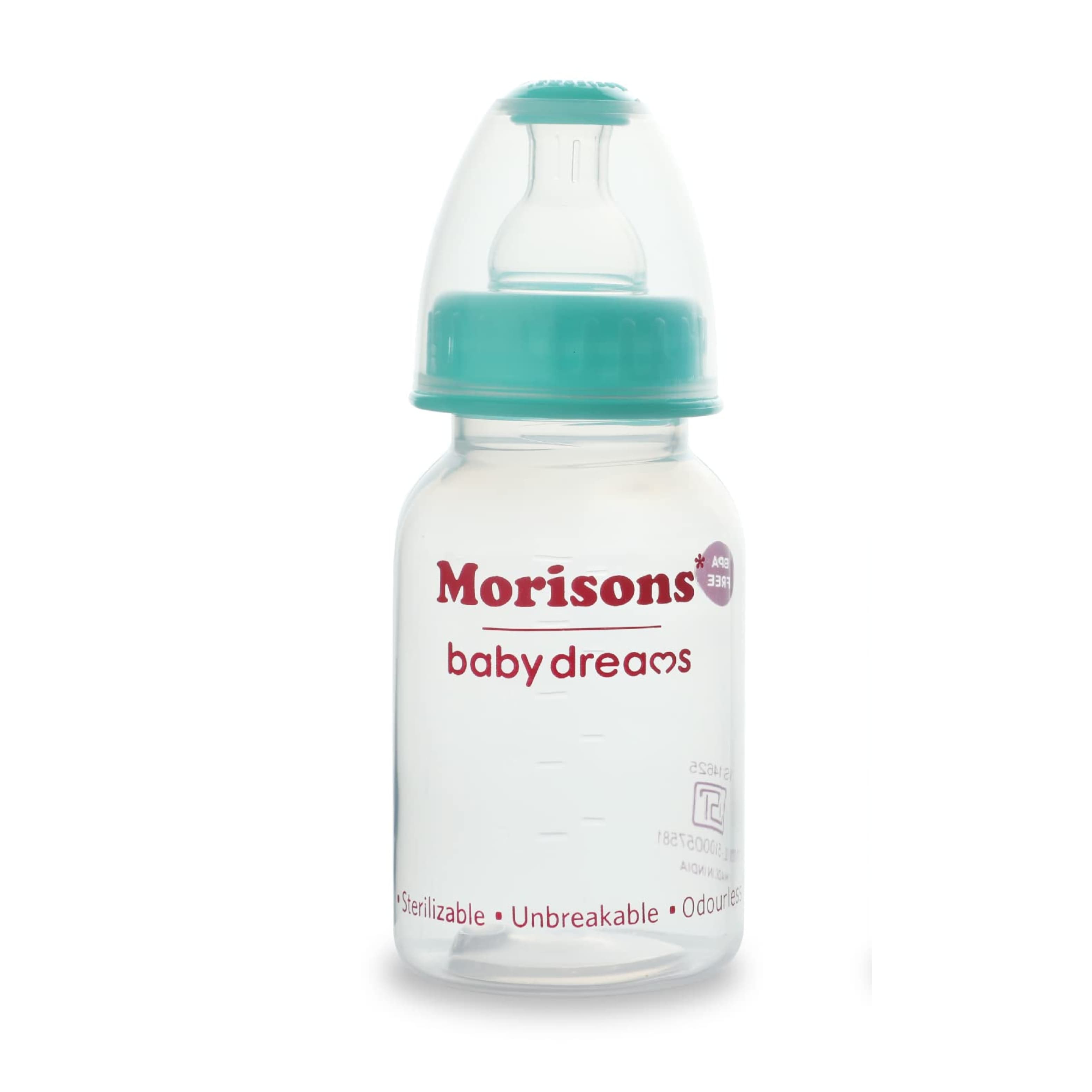 Morisons Feeder Bottle Regular 125ml [1x12x10] (INR 109|NPR 174.40)